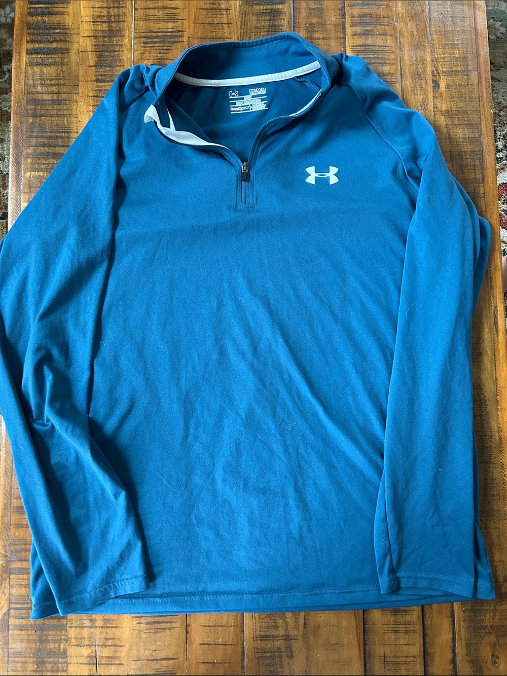 Under Armour Men's Teal Quarter-Zip Pullover